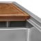 Ruvati 33 x 22 inch Workstation Drop-in 40/60 Double Bowl Topmount Rounded Corners Kitchen Sink RVH8036 - alternate 3